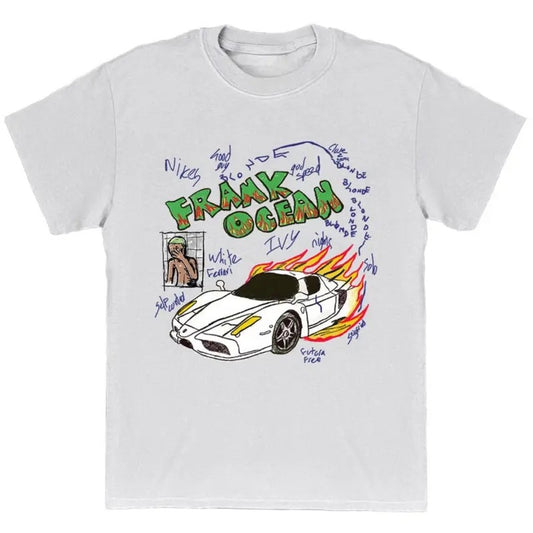 Fr*nk Ocean BL0ND ART Shirt, blond album, vintage style tee Hoodie, Sweatshirt | InkThreadWorks.com