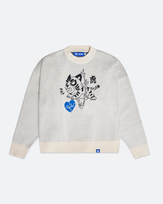 Tiger Leap Over Knit Sweater
