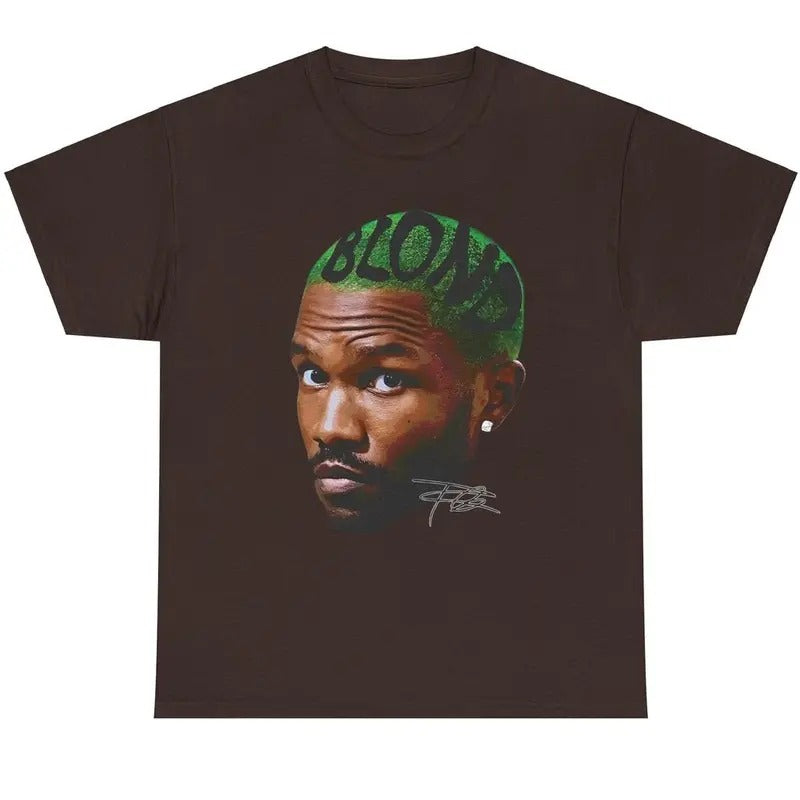 Frank Big Head Bllond Ocean Signature Shirt Streetwear, Heavyweight T-Shirt, Cotton Crewneck Tee, Full Sizes, Full Colors, Unisex T-shirt for Men and Women, Classic Menswear, Womenswear