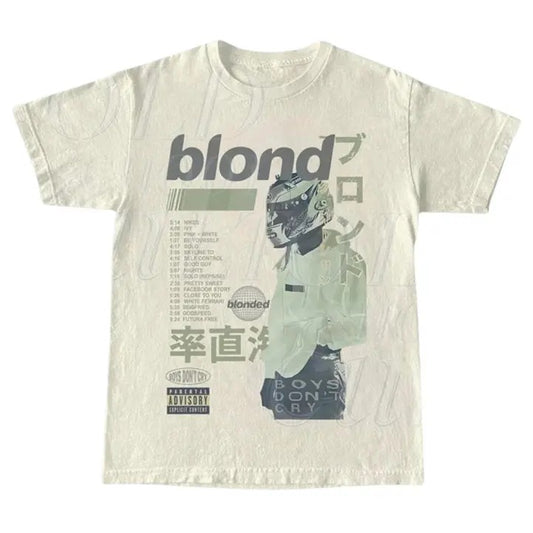 Frank Ocean Blonde Album T-Shirt , Frank Blonde Vintage 90s Style Graphic Shirt, Frank Ocean Merch , Blonde Shirt , Blonde Merch , Gift For Him , Gift For Her , Trendy Shirt Menswear Top Underwear Streetwear Tshirt Tropical