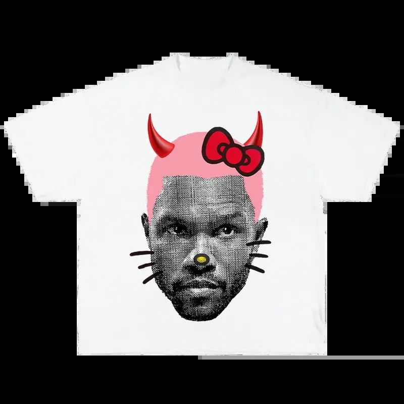 Frank with Horns Halloween Tee Hoodie, Sweatshirt | InkThreadWorks.com