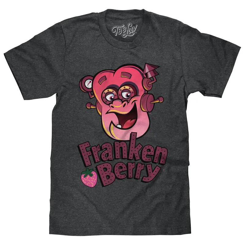 Franken Berry T-Shirt - Charcoal Gray Hoodie, Sweatshirt | InkThreadWorks.com