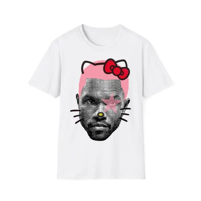Frankkk Kittyy Pink Star Graphic T-Shirt