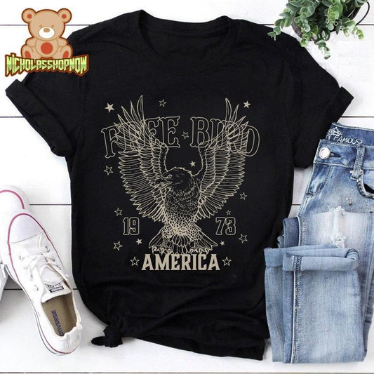 Free Bird Shirt, Rock Band Tee, Rock Lover Shirt Hoodie, Sweatshirt | InkThreadWorks.com