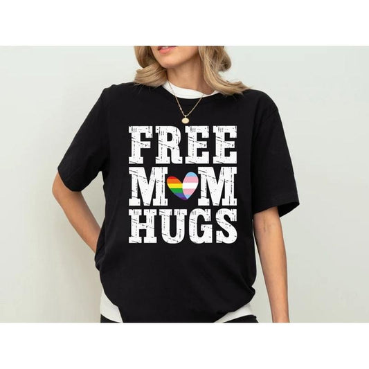 Free Mom Hugs Pride Tshirt, Pride Month Shirts, Proud Mom Shirts, Lgbtq Shirts, Unisex Short Sleeve Tee Hoodie, Sweatshirt