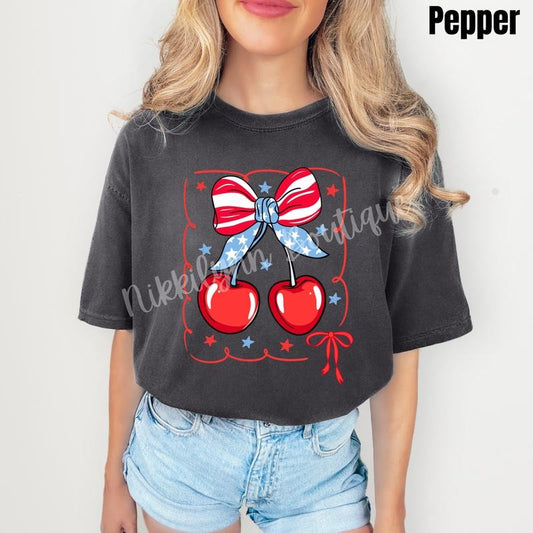 Freedom Cherries Comfort Colors T-Shirt 'NLB' Hoodie, Sweatshirt | InkThreadWorks.com