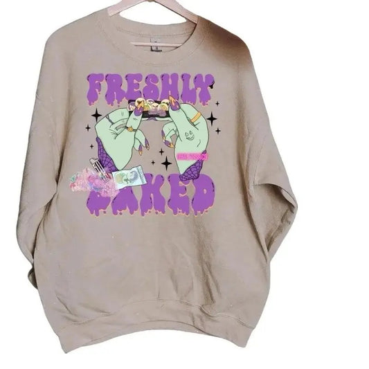 Freshly Baked sweatshirt , spooky, cookies, holloween sweatshirt T-Shirts, Hoodie | InkThreadWorks.com