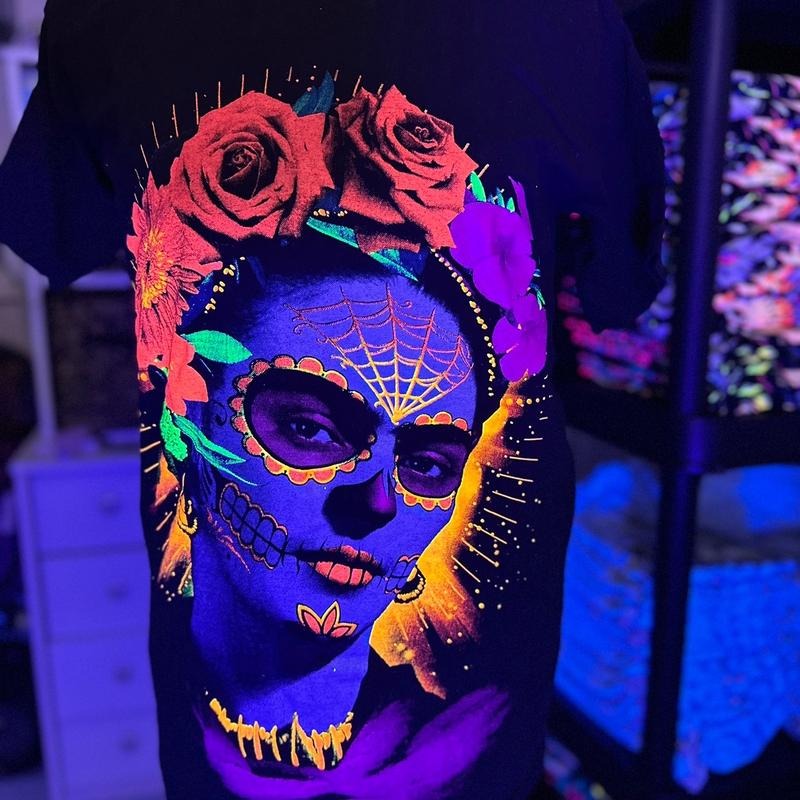 Frida catrina doble vista t-shirt Casual Cotton Black Hoodie, Sweatshirt | InkThreadWorks.com
