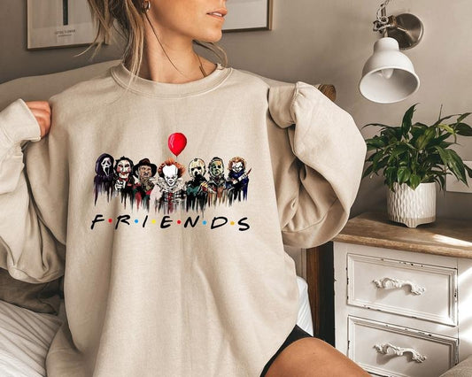 Friends Halloween Shirt, Spooky Halloween Shirt, Halloween Friends Sweatshirt, Halloween Horror, Scary Movie T-Shirt