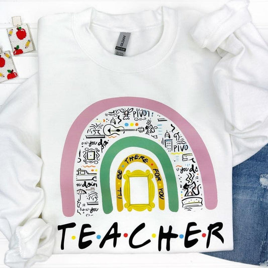 Friends Loving Teacher Sweatshirt T-Shirts, Hoodie | InkThreadWorks.com