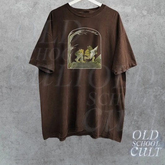 Frog 90s Retro Graphic Shirt, Vintage Toad Tee, Nostalgia Shirt, 2000s Frog T-Shirt, Book Lovers Shirt, Vintage Unisex Oversize Cotton Tee