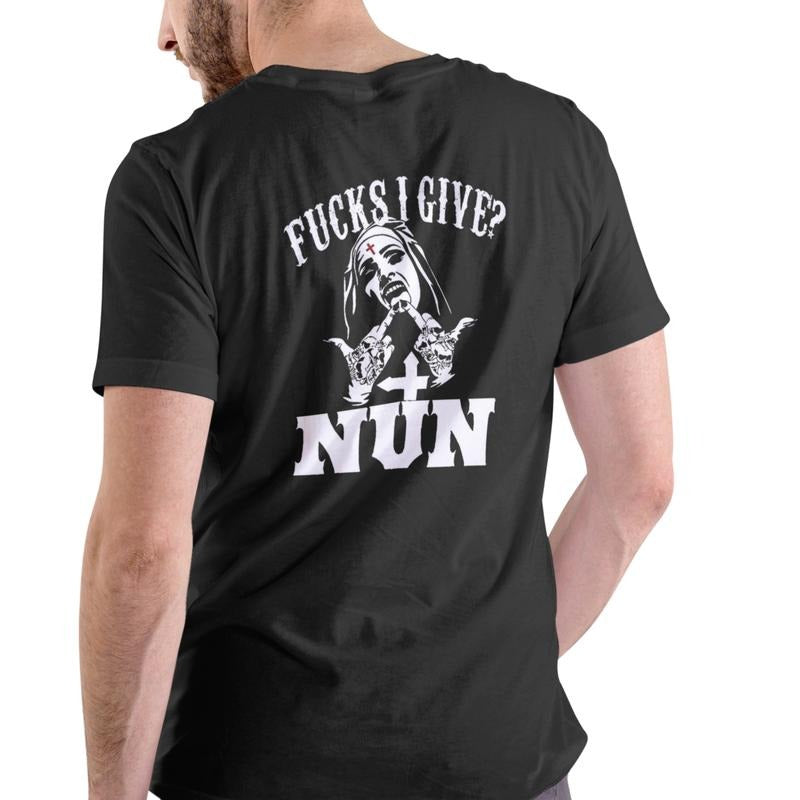 Fs I GIVE NUN T Shirt, Unisex, Cotton Hoodie, Sweatshirt | InkThreadWorks.com