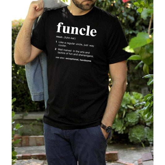 Funcle Definition Shirt, Funny Uncle, Gift for Uncle, New Uncle, Uncle To Be Shirt, Favorite Uncle, Like a Dad Only Coole, Family Shirt
