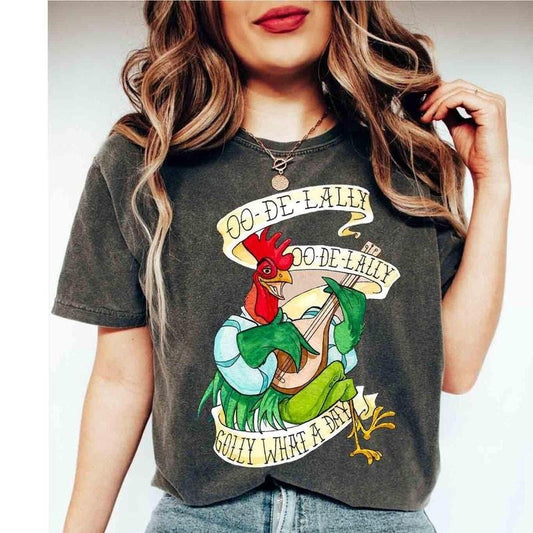 Funny Alan A Dale Rooster OO De Lally Vintage Shirts, R0bin Hoo0d And Littl3 John Oo De Lally Shirt, Golly What A Day T-shirt, Comfort Colors Tee, Birthday Gift Shirts, Family Trip, Gift For Her