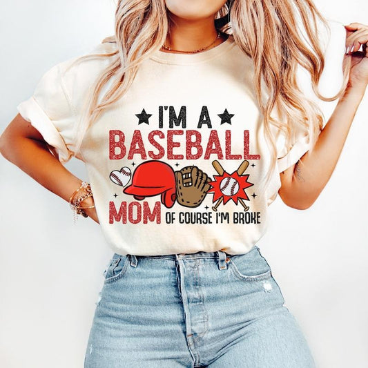 Funny Baseball Mom T-Shirt, Baseball T-Shirt, Baseball Shirt , Retro Baseball Mama T-Shirt Hoodie, Sweatshirt