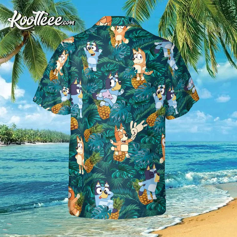 Funny Bluey Beach Outfit Hawaiian Shirt