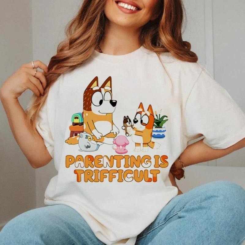 Funny Bluey Quotes Parenting Is Difficult Happy Mothers Day T-shirt DRG, Bluey Mom T-Shirt DRG, Best Mom Ever Tee, Gift...
