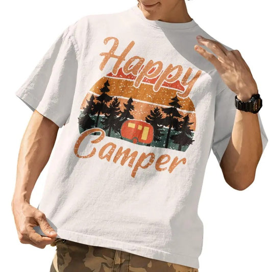 Funny Camping Hiking Lover Present Happy Camper Gift T-Shirt Hoodie, Sweatshirt | InkThreadWorks.com