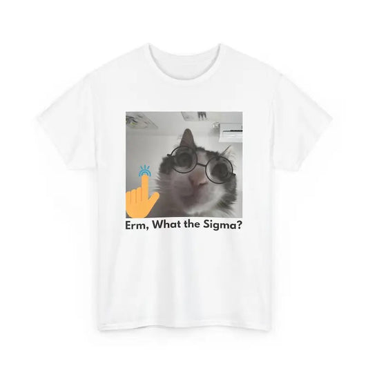 Funny Cat Sigma Meme T-Shirt, Silly Cat Tee Hoodie, Sweatshirt | InkThreadWorks.com
