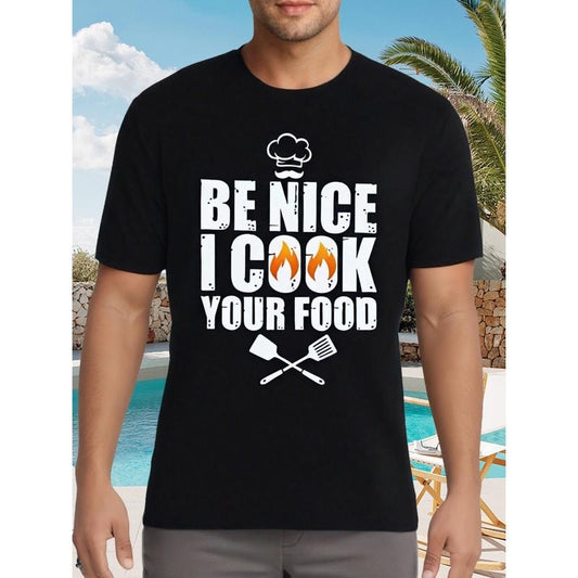Funny Chef Art For Men Women Restaurant Cooking Food Lover T-Shirt - Made in USA