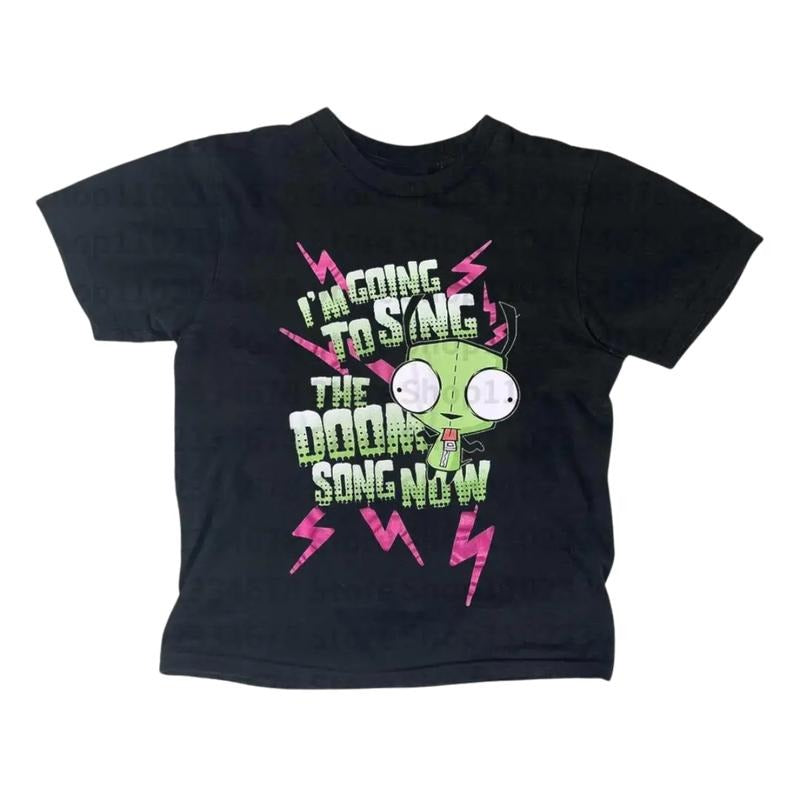 Funny Doom Baby Teek, Vintage Gothic Emo Girl Baby Tee, Summer Top 90s, Y2k Top Women Streetwear, Women Fitted T-Shirt,...