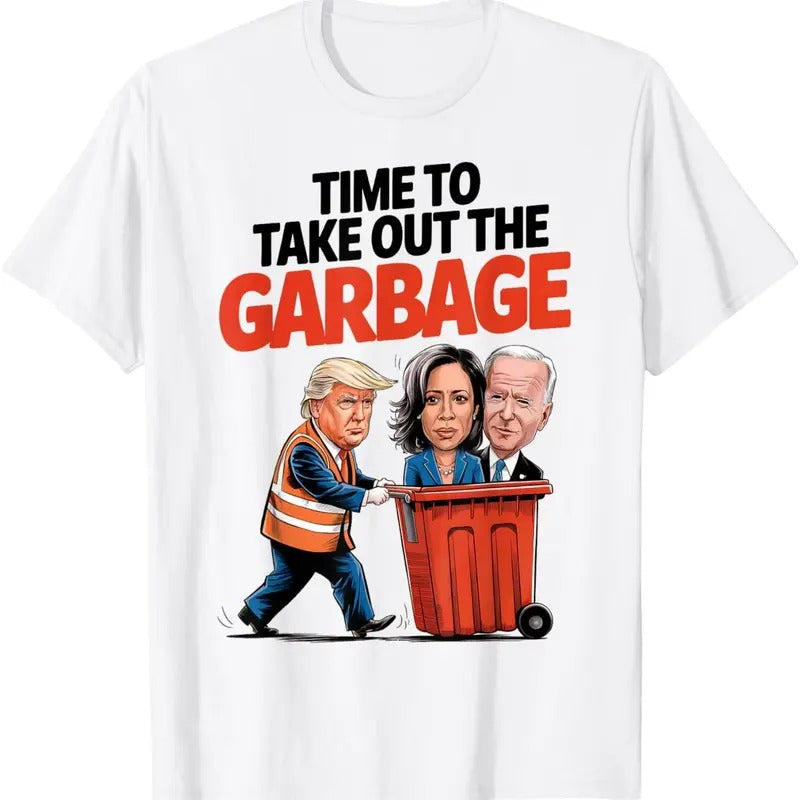 Funny Garbage For Trump 2024 - Time To Take Out The Garbage T-Shirt Hoodie, Sweatshirt | InkThreadWorks.com