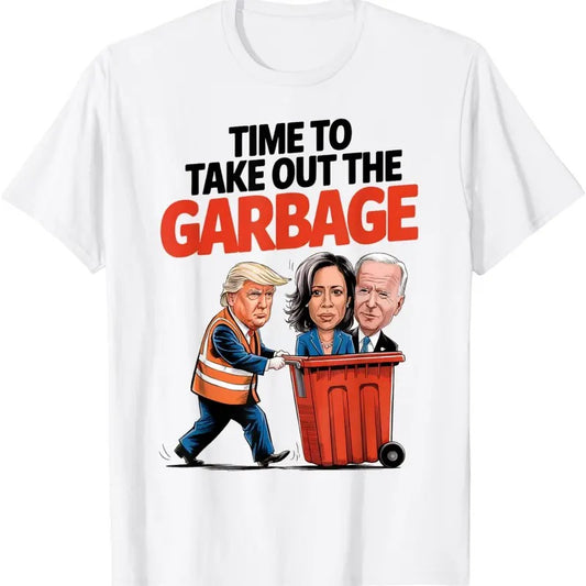 Funny Garbage For Trump 2024 - Time To Take Out The Garbage T-Shirt Hoodie, Sweatshirt | InkThreadWorks.com