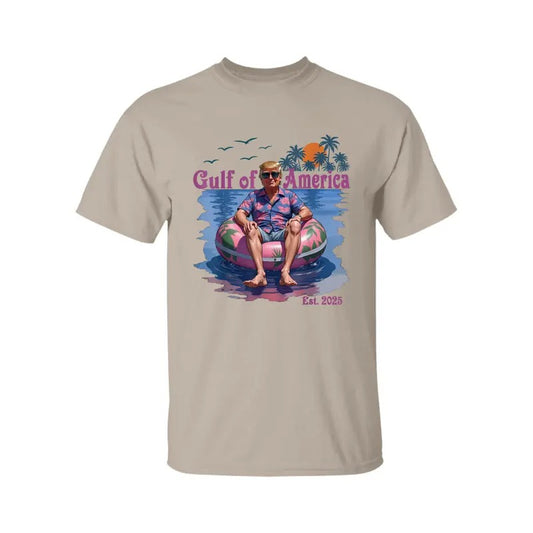 Funny Gulf Of Us America Est 2025 Shirt, Texas Mississippi Florida Beach Crewneck Unisex Cotton T-shirt for Men for Women