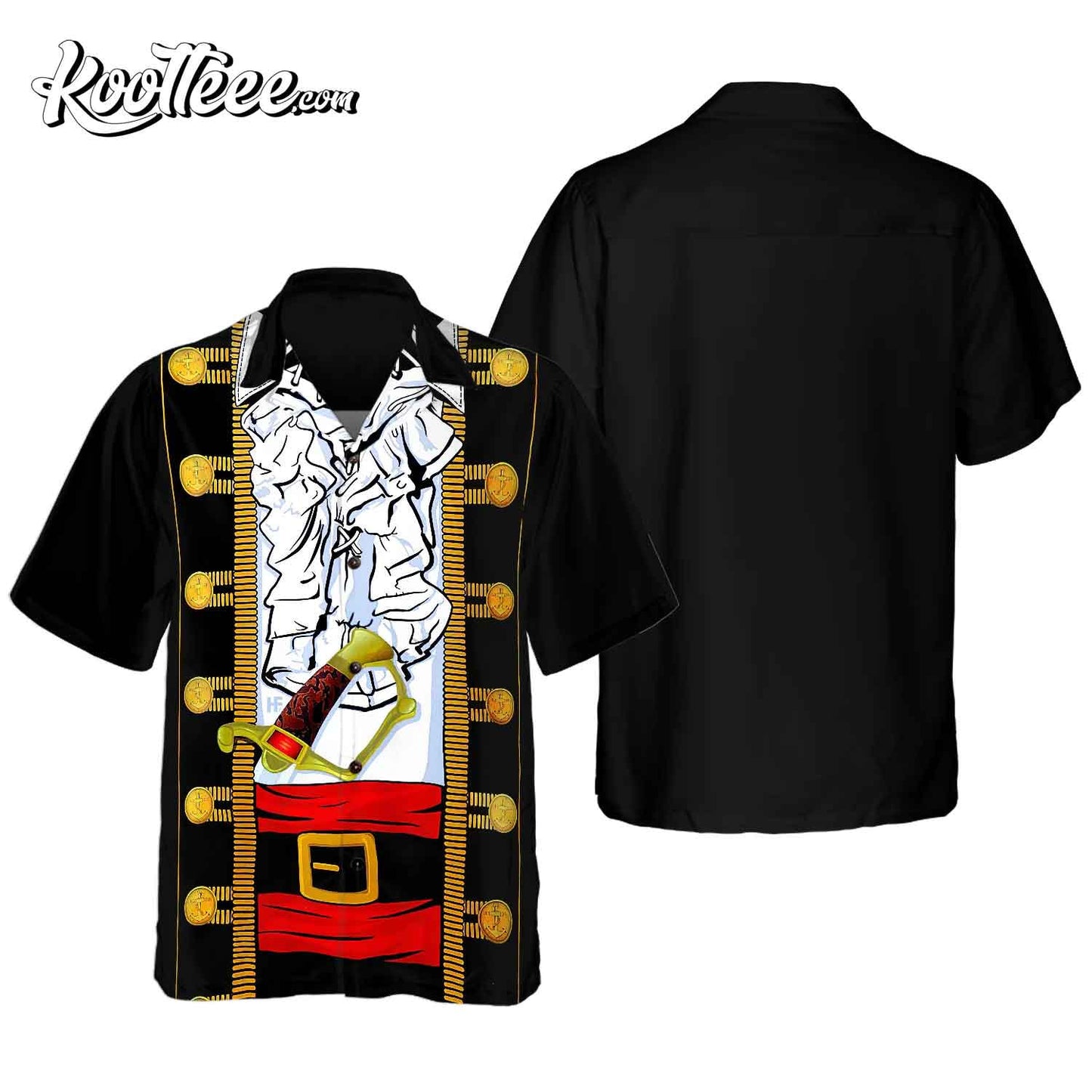 Funny Halloween Pirate Costume Hawaiian Shirt