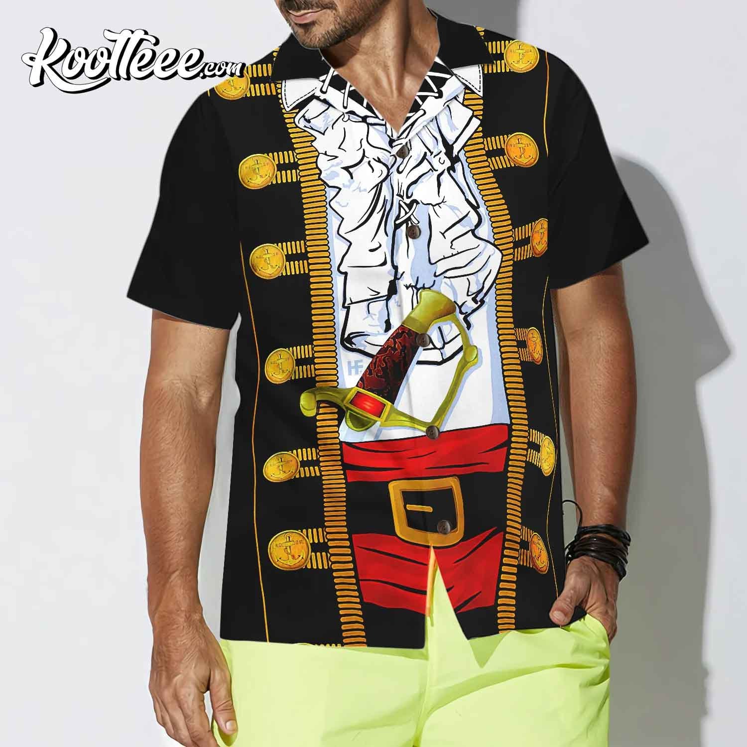 Funny Halloween Pirate Costume Hawaiian Shirt