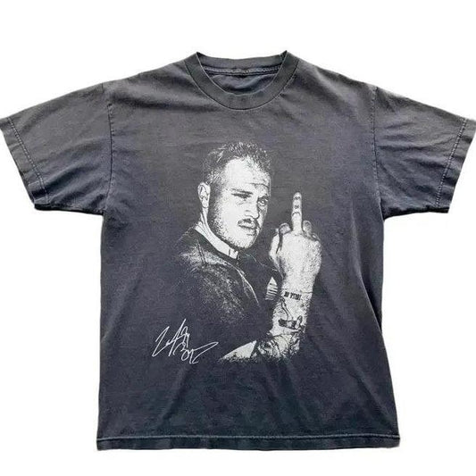 Funny Middle Finger From Zach Unisex T-Shirt, Zach Fan Tees, Country Music Brya Shirt, The Quittin Time Tour Bryan Shirt. Cotton