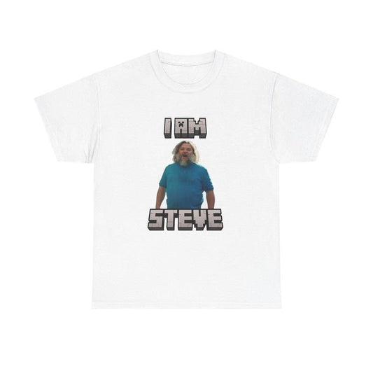 Funny Mine Craft Movie I Am Steve Meme T-Shirt Unisex Casual