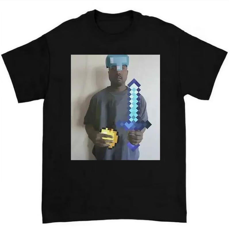 Funny Minecraft Meme T-Shirt Hip Hop Graphic Tee