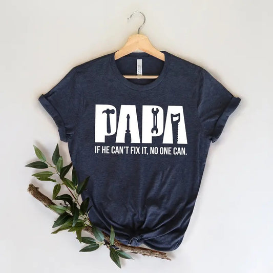 Funny Papa Birthday T-Shirt, Fixer of Things Shirt, Papa Tools Shirt, Papa Shirt,Papa can fix it tool box Shirt, Father's Day Shirt, Gift for Papa, Gift for Dad