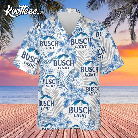 Funny Party Beer Busch Latte Beer Hawaiian Shirt