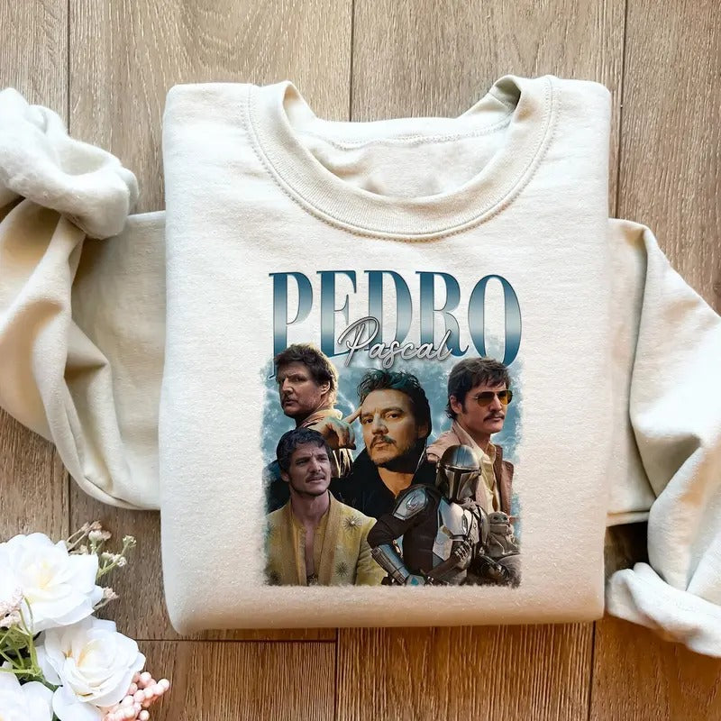 Funny Pedro Pascall Tshirt Sweatshirt, Retro Funny Pedroo Shirt, Fans Gift, 90s Tv Series, Gifts For Friends, Unisex...