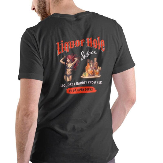 Funny Saloon T Shirt, Unisex Cotton, graphic tee