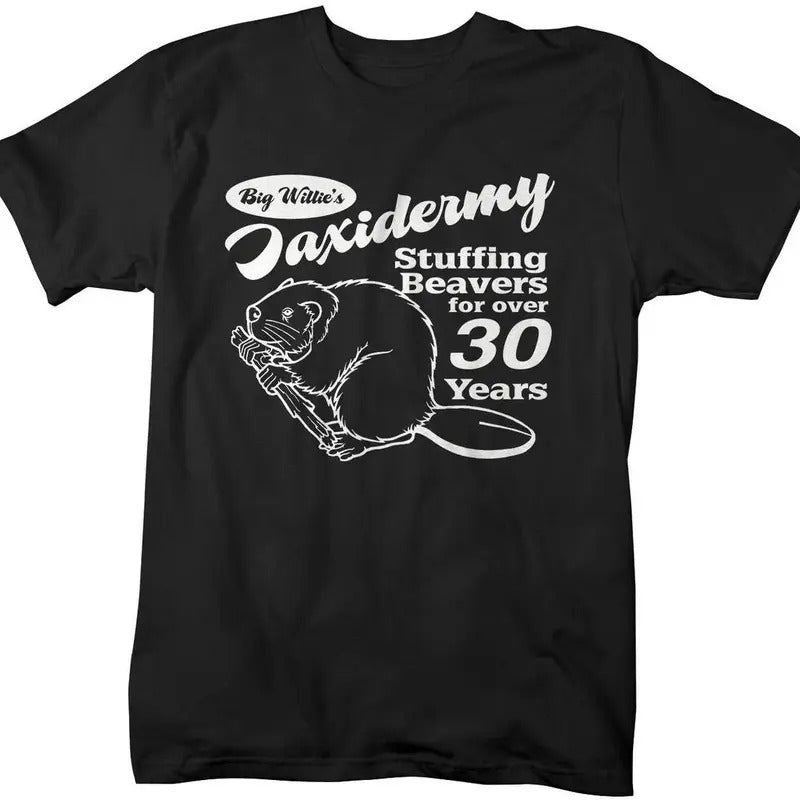 Funny Taxidermy T-Shirt Offensive Stuffing Beavers Shirts Comfort Fabric Hoodie, Sweatshirt | InkThreadWorks.com