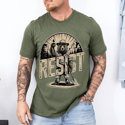 Funny The Resist National Park T-Shirt | Unisex Cotton Tee, Short Sleeve, Size S-3XL Hoodie, Sweatshirt | InkThreadWorks.com