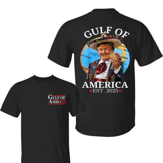 Funny Trump Gulf Of America 2025 Trump Merchandise 2 Sided T-Shirt, Gulf Coast Shirt, For Men, For Women