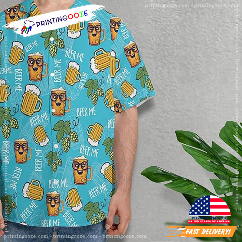 Funny National Beer Day Hawaiian Shirt