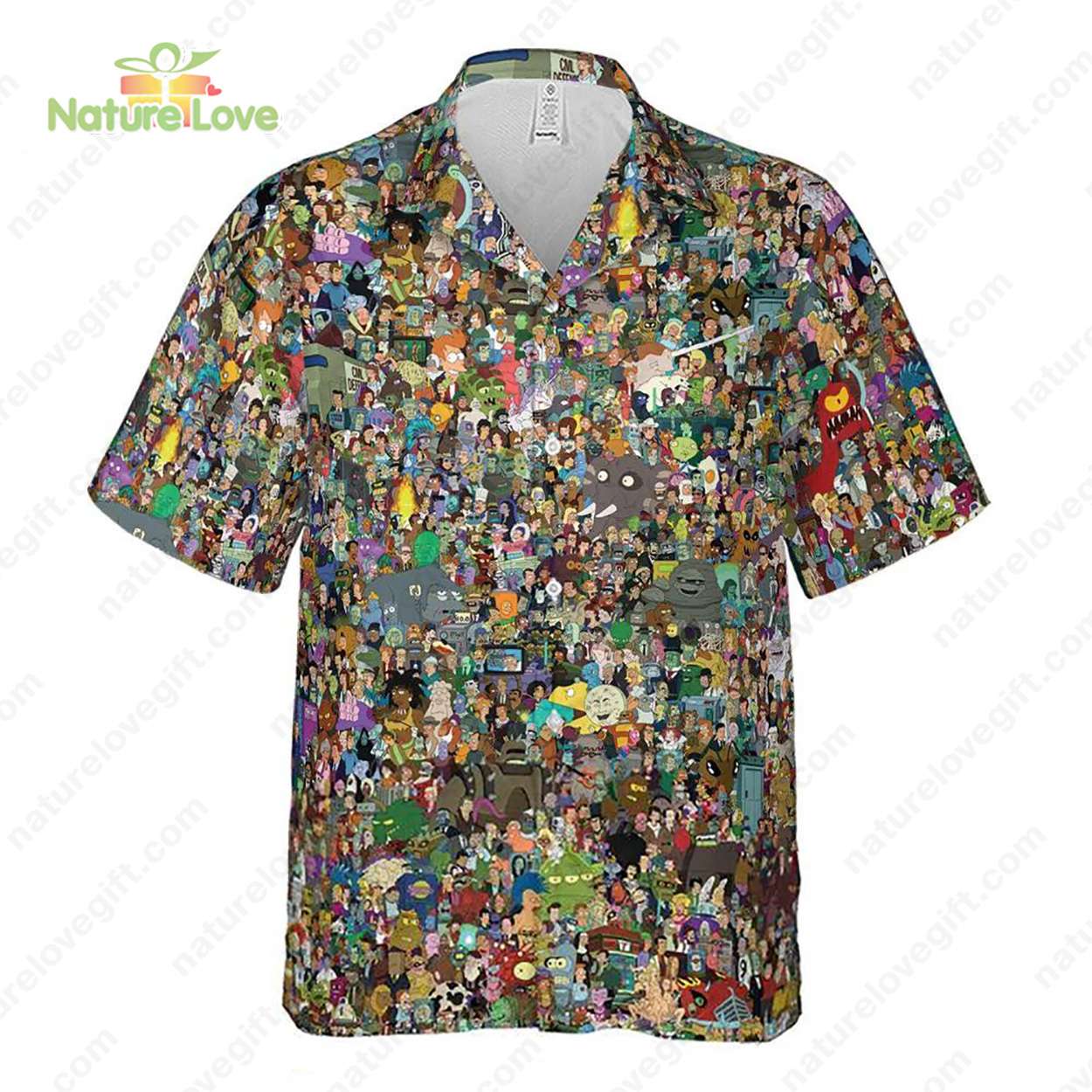 Futurama Comics Characters Hawaiian Shirt Futurama Shirt​s