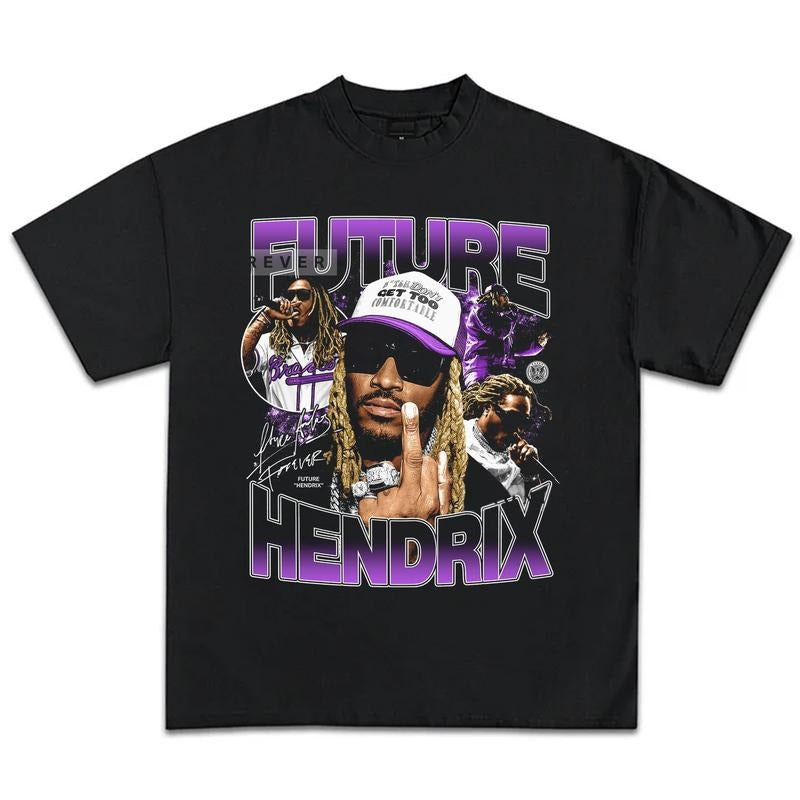 Future Hendrix Rapper Graphic T-Shirt 90s Vintage Bootleg Rap Hip Hop Metro Boomin Merch Men Women Menswear Top