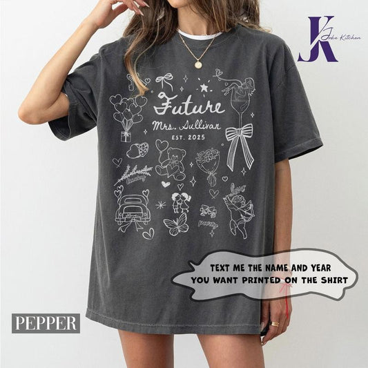 Future Mrs Shirt Custom Bride Shirt Engagement Gift Bride to Be Gift Fiance Gift For Her Engaged Shirt Engagement Party...