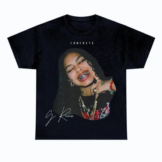 G Ramos Black Graphic Tee Shirt