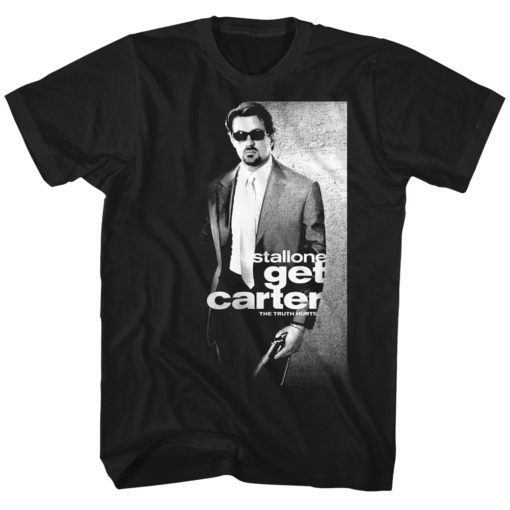 Get Carter Mens S/S T-Shirt - Poster - Solid Black