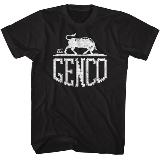 The Godfather - Genco Bull - American Classics - Solid Black Adult Short Sleeve T-Shirt