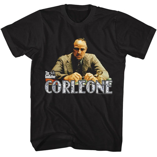 The Godfather - Corleone - American Classics - Solid Black Adult Short Sleeve T-Shirt