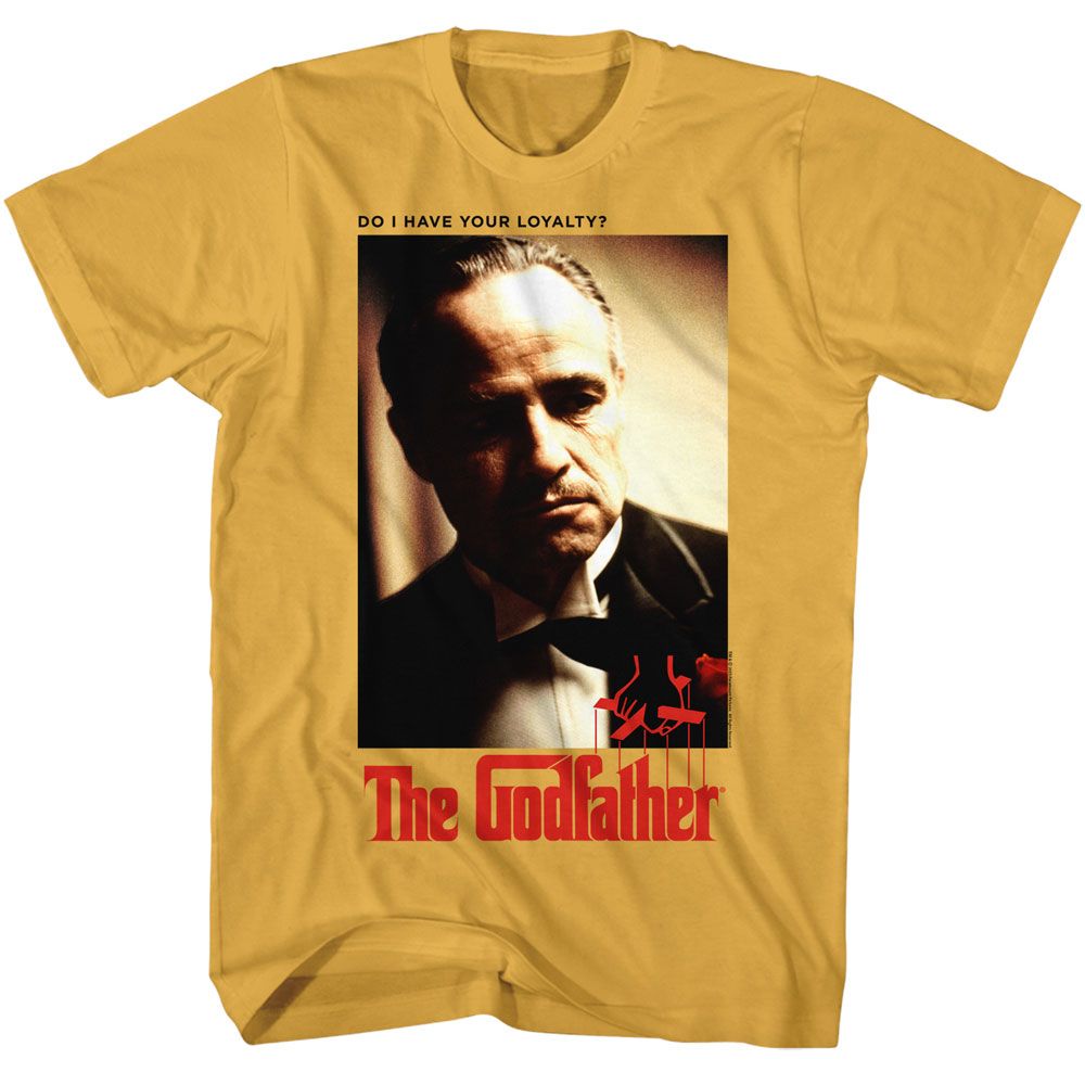 The Godfather - Loyalty Poster - American Classics - Solid Yellow Adult Short Sleeve T-Shirt