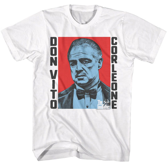 The Godfather - Don Vito Corleone - American Classics - Solid White Adult Short Sleeve T-Shirt